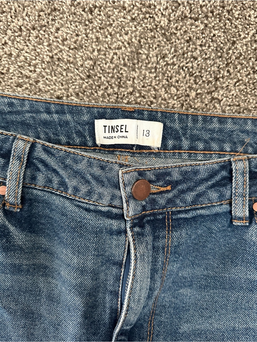 Tinsel Distressed Straight-Leg Jeans - Women’s 13 - Picture 2 of 2